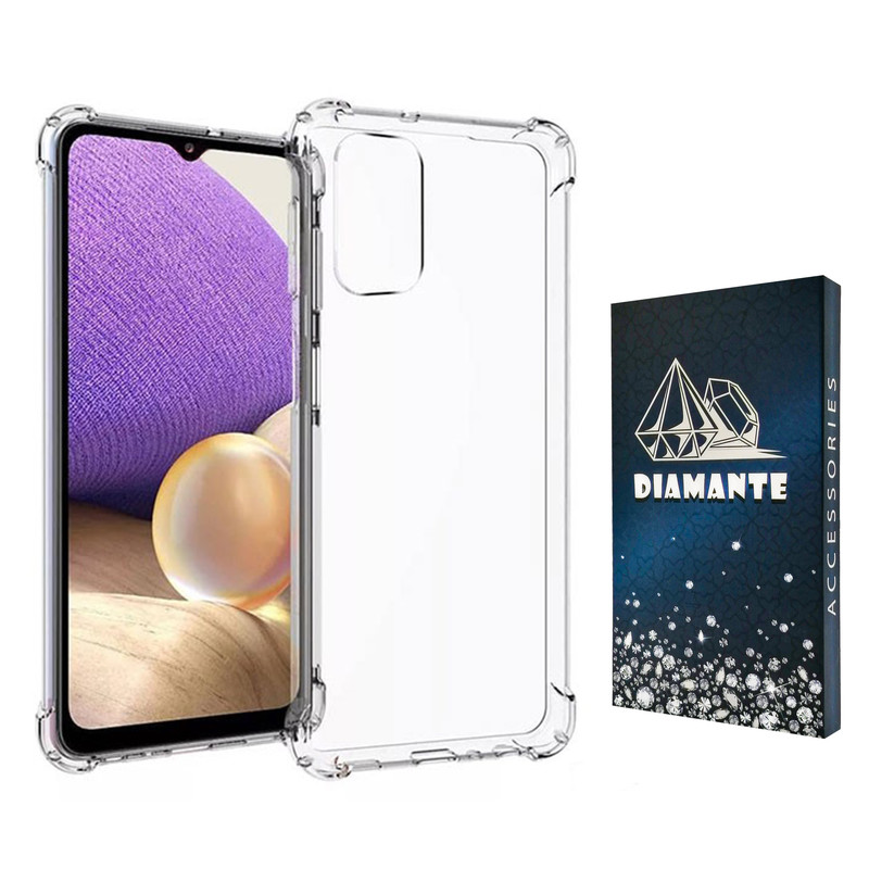 کاور دیامانته مدل shiny navy مناسب برای گوشی موبایل سامسونگ Galaxy A32 4G