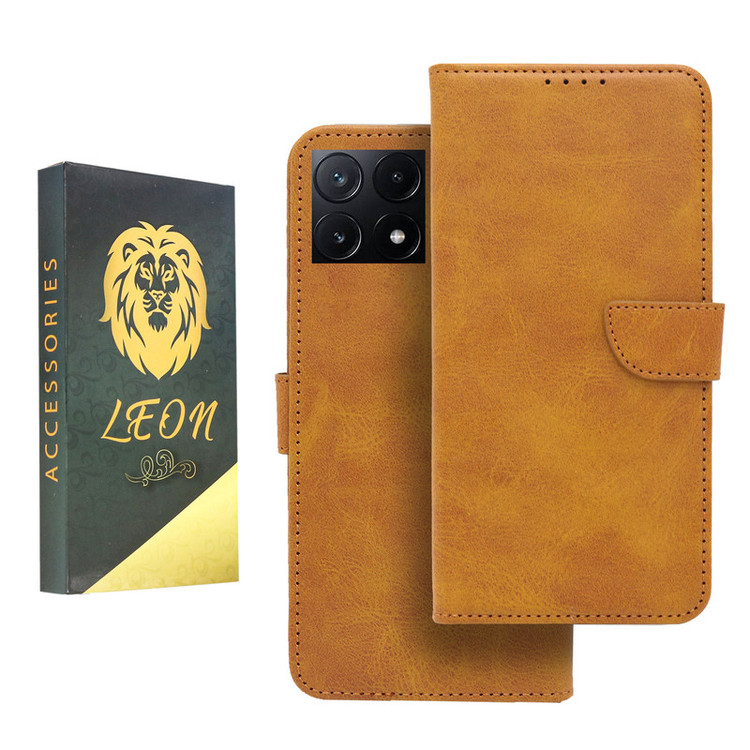 کیف کلاسوری لئون مدل Khoshi مناسب برای گوشی موبایل شیائومی Poco X6 Pro