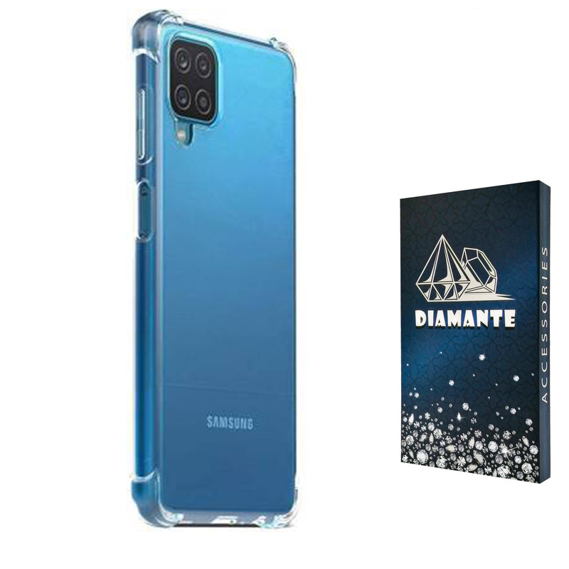 کاور دیامانته مدل shiny navy مناسب برای گوشی موبایل سامسونگ Galaxy A12 / M12 / A42