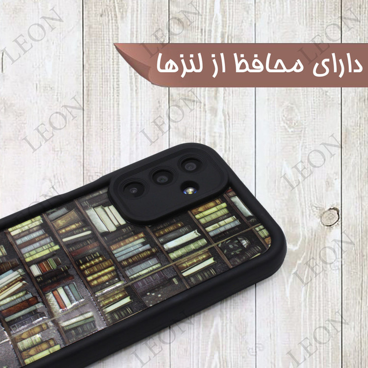 کاور لئون مدل LAbrary مناسب برای گوشی سامسونگ Galaxy A15