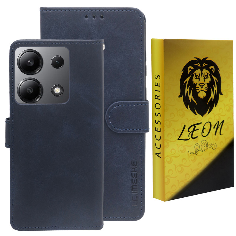 کیف کلاسوری لئون مدل Serenit Oro مناسب برای گوشی موبایل شیائومی Redmi Note 13 Pro 5G