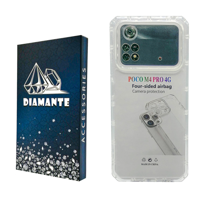 کاور دیامانته مدل Nahid Navy مناسب برای گوشی موبایل شیائومی Poco M4 Pro 4G / M4 4G