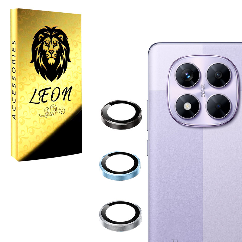 محافظ لنز دوربین فلزی لئون مدل Yo مناسب برای گوشی موبایل شیائومی Redmi Note 14 Pro Plus