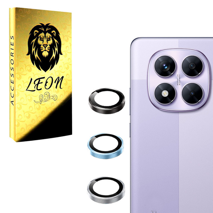 محافظ لنز دوربین فلزی لئون مدل Yo مناسب برای گوشی موبایل شیائومی Redmi Note 14 Pro Plus