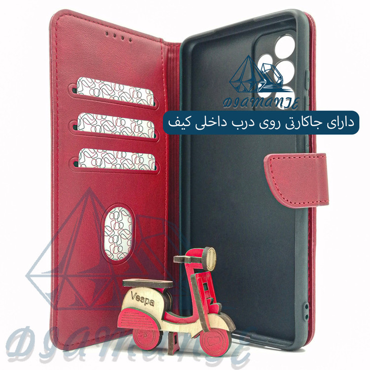 کیف کلاسوری دیامانته مدل Borsa Navy مناسب برای گوشی موبایل سامسونگ Galaxy A20 / A30 / M10s