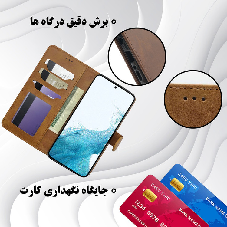 کیف کلاسوری لئون مدل Nezhad Oro مناسب برای گوشی موبایل سامسونگ Galaxy A17