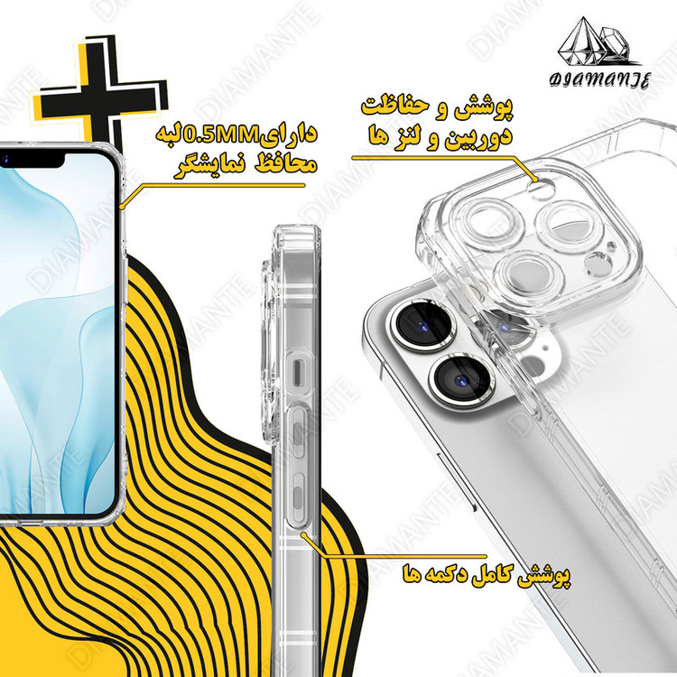 کاور دیامانته مدل Nahid Navy مناسب برای گوشی موبایل شیائومی Redmi 9 / 9 Prime / Poco M2