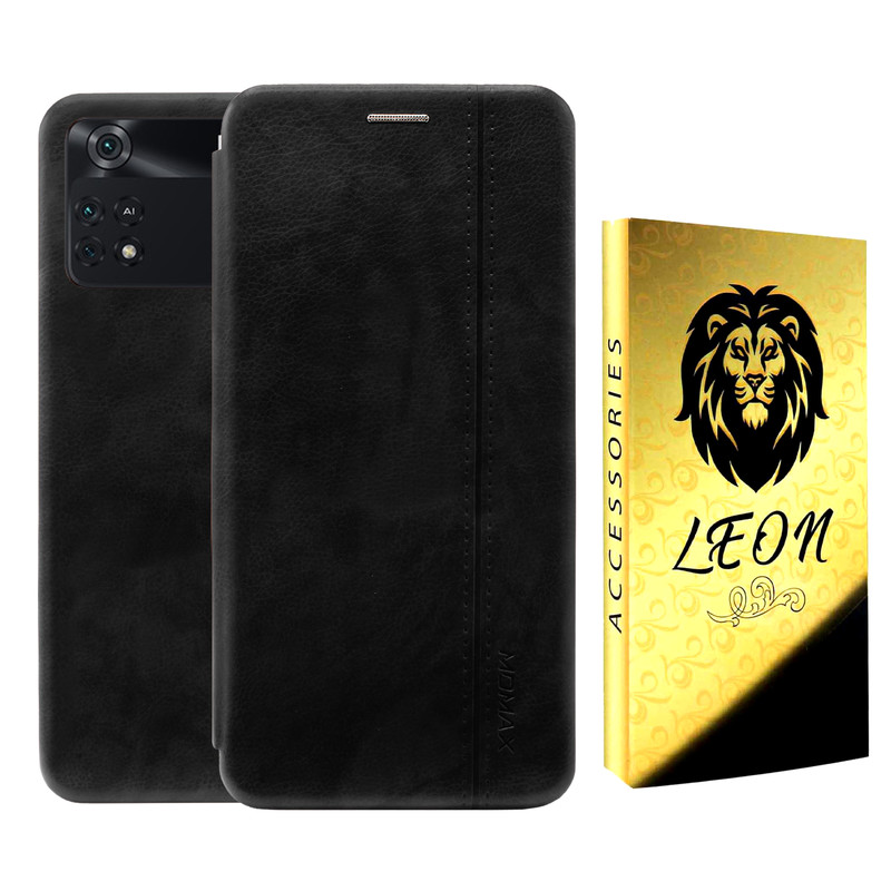 کیف کلاسوری لئون مدل Momi Yo مناسب برای گوشی موبایل شیائومی Poco M4 pro 4G
