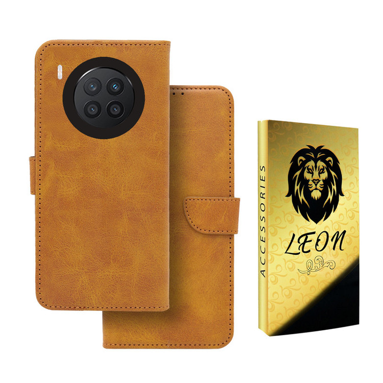 کیف کلاسوری لئون مدل Bors Oro مناسب برای گوشی موبایل آنر 50 Lite