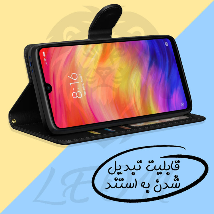 کیف کلاسوری لئون مدل Mek Yo مناسب برای گوشی موبایل هوآوی Y5 2018 به همراه بند آویز