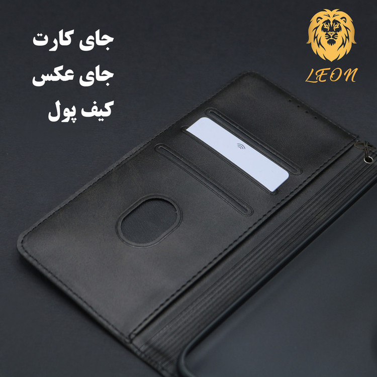 کیف کلاسوری لئون مدل Scusa Oro مناسب برای گوشی موبایل آنر X8 4G به همراه بند آویز