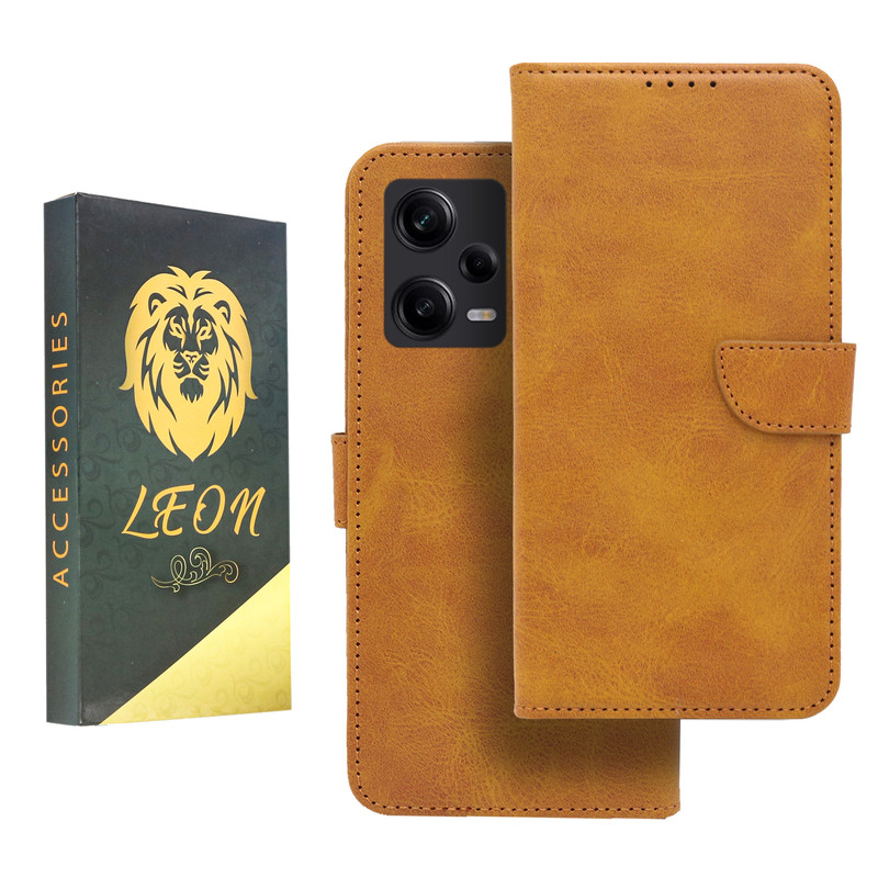 کیف کلاسوری لئون مدل Khoshi مناسب برای گوشی موبایل شیائومی Redmi Note 12 5G