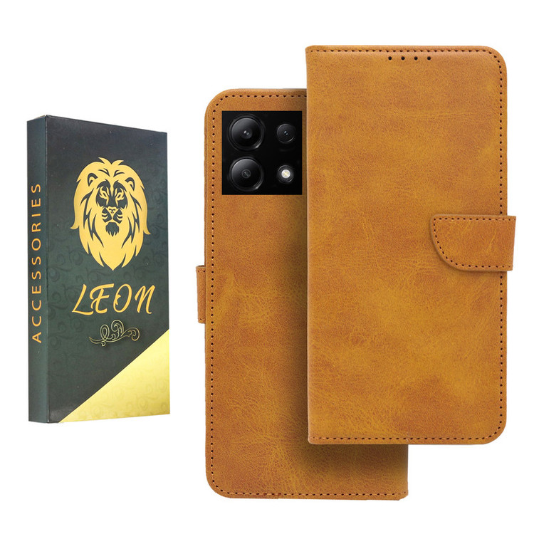 کیف کلاسوری لئون مدل Khoshi مناسب برای گوشی موبایل شیائومی Redmi Note 13 4G
