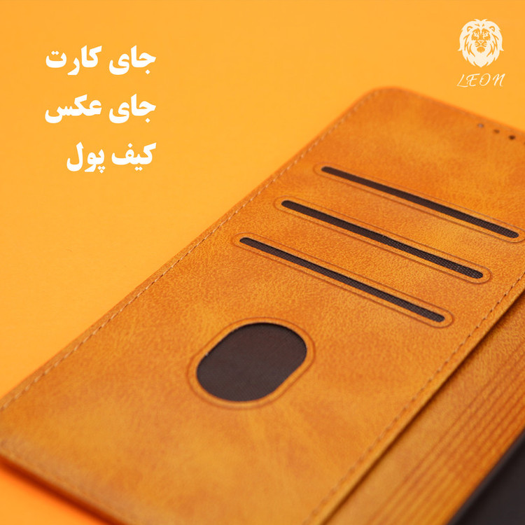 کیف کلاسوری لئون مدل Khoshi مناسب برای گوشی موبایل شیائومی Redmi Note 13 4G
