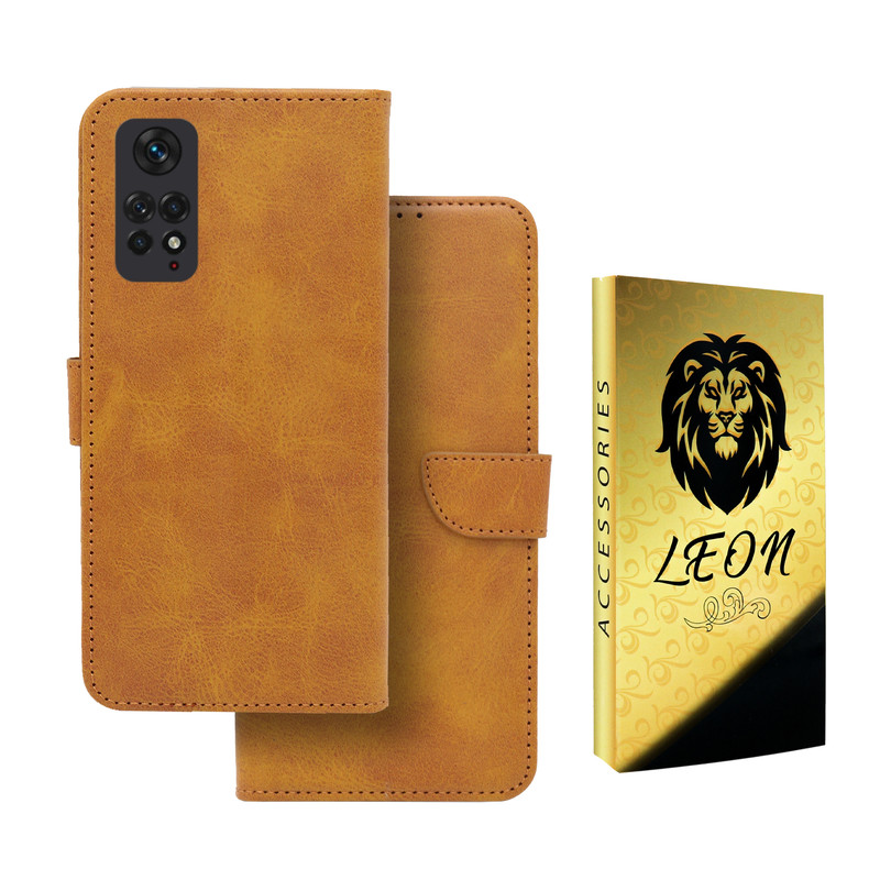کیف کلاسوری لئون مدل Bors Oro مناسب برای گوشی موبایل شیائومی Redmi Note 11 Pro 4G / 5G