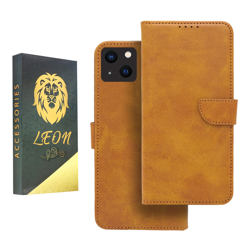 کیف کلاسوری لئون مدل Khoshi مناسب برای گوشی موبایل اپل iPhone 15