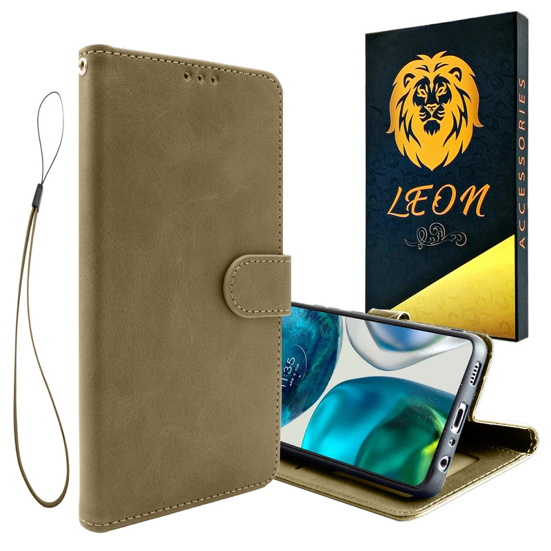 کیف کلاسوری لئون مدل Mokety مناسب برای گوشی موبایل سامسونگ Galaxy J5 Pro / J530 به همراه بندآویز