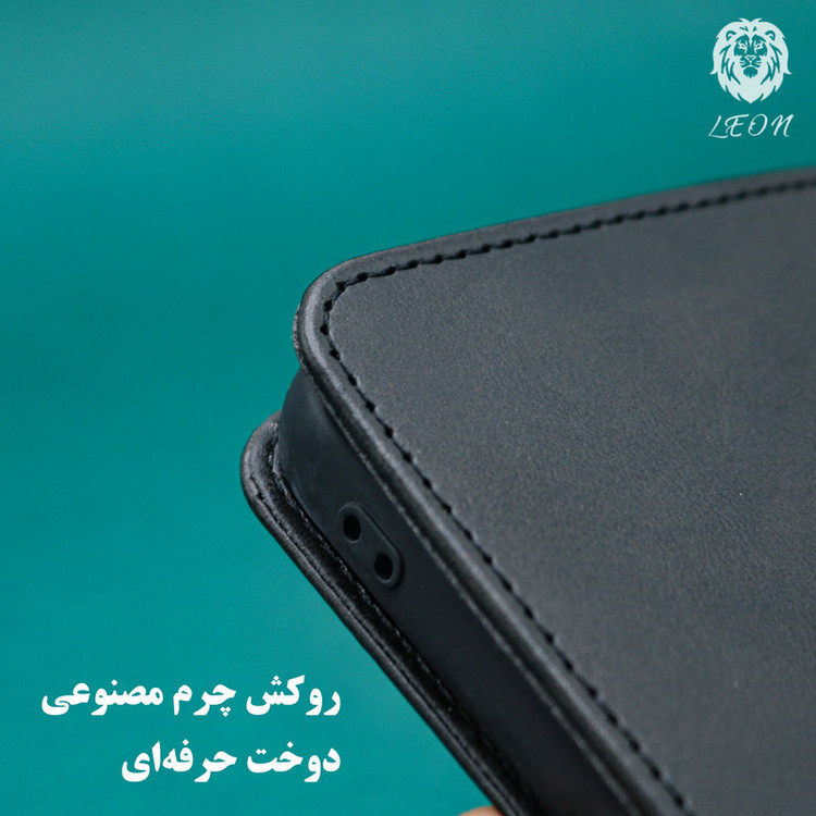 کیف کلاسوری لئون مدل Mortand Oro مناسب برای گوشی موبایل سامسونگ Galaxy J530