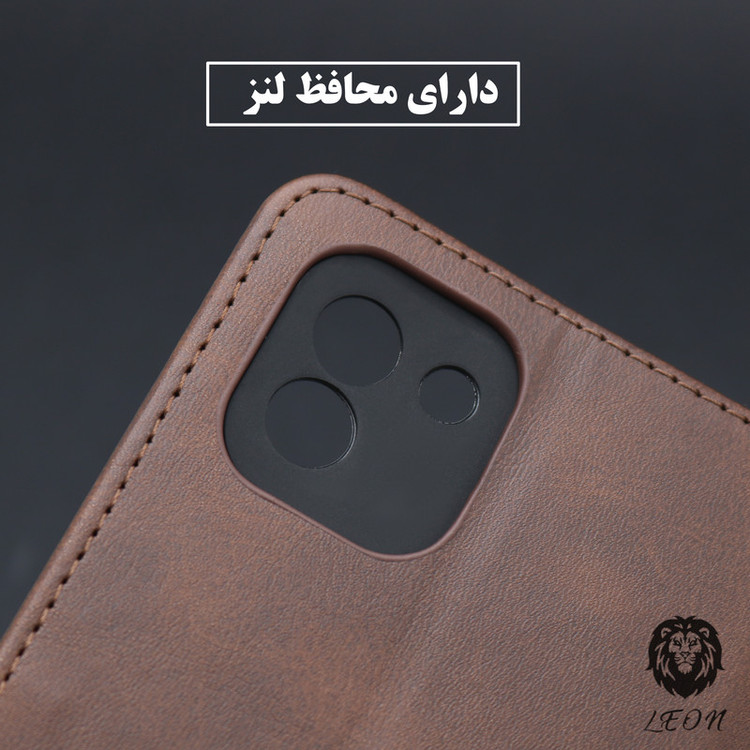 کیف کلاسوری لئون مدل Bors Oro مناسب برای گوشی موبایل شیائومی Mi 13 Lite