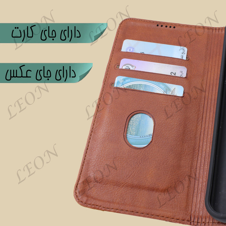 کیف کلاسوری لئون مدل Deri مناسب برای گوشی موبایل سامسونگ Galaxy A10s
