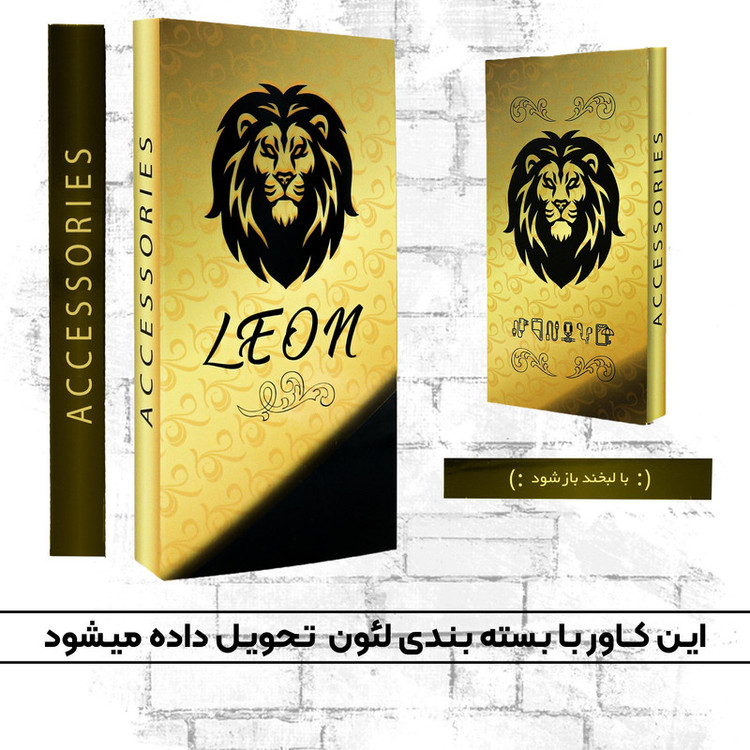 کیف کلاسوری لئون مدل Scusa Oro مناسب برای گوشی موبایل سامسونگ Galaxy Note 10 Plus همراه بند آویز