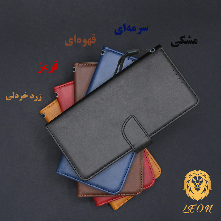 کیف کلاسوری لئون مدل Scusa Oro مناسب برای گوشی موبایل سامسونگ Galaxy Note 10 Plus همراه بند آویز