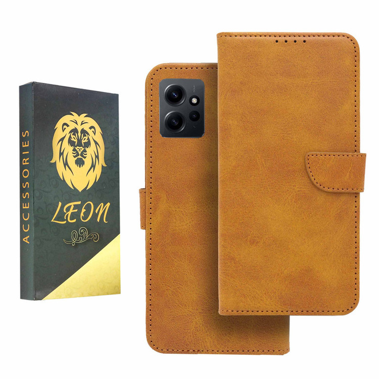 کیف کلاسوری لئون مدل Khoshi مناسب برای گوشی موبایل شیائومی Redmi Note 12 4G
