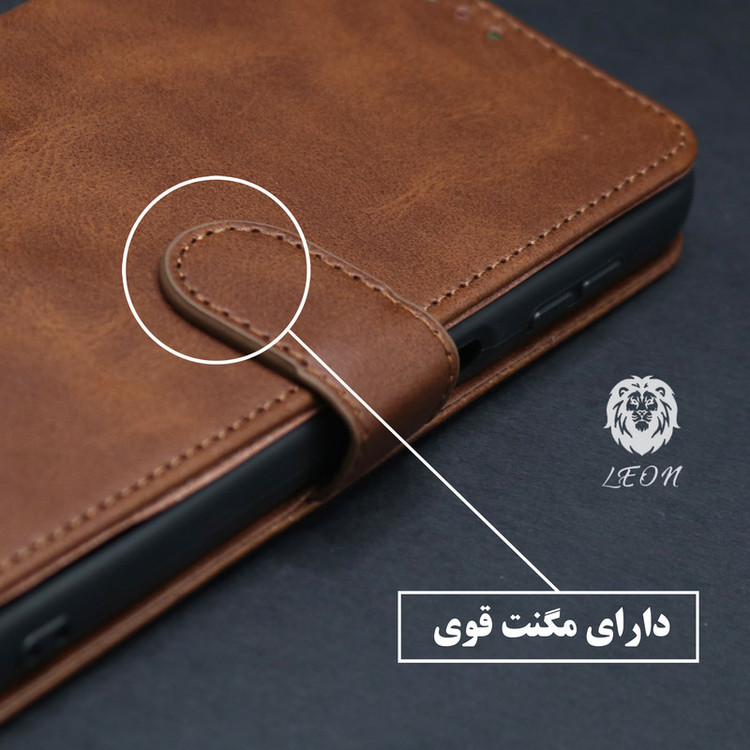 کیف کلاسوری لئون مدل Band Oro مناسب برای گوشی موبایل شیائومی Poco X3 Pro / X3 NFC