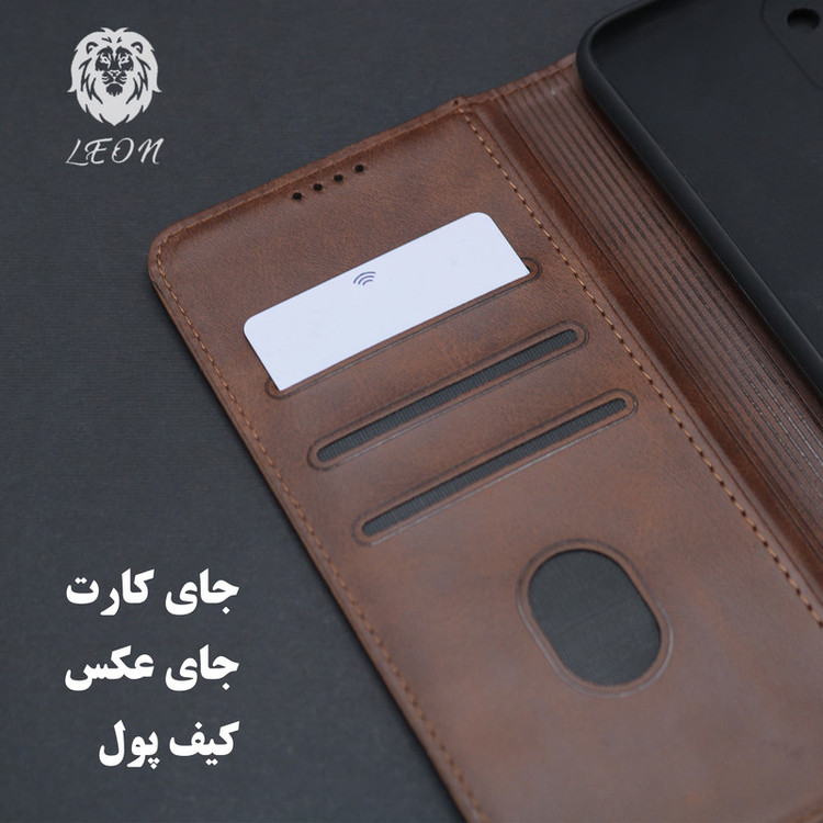 کیف کلاسوری لئون مدل Bors Oro مناسب برای گوشی موبایل سامسونگ Galaxy S22 Ultra