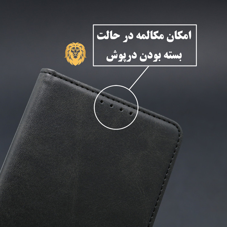 کیف کلاسوری لئون مدل Scusa Oro مناسب برای گوشی موبایل سامسونگ Galaxy M33 به همراه بند آویز
