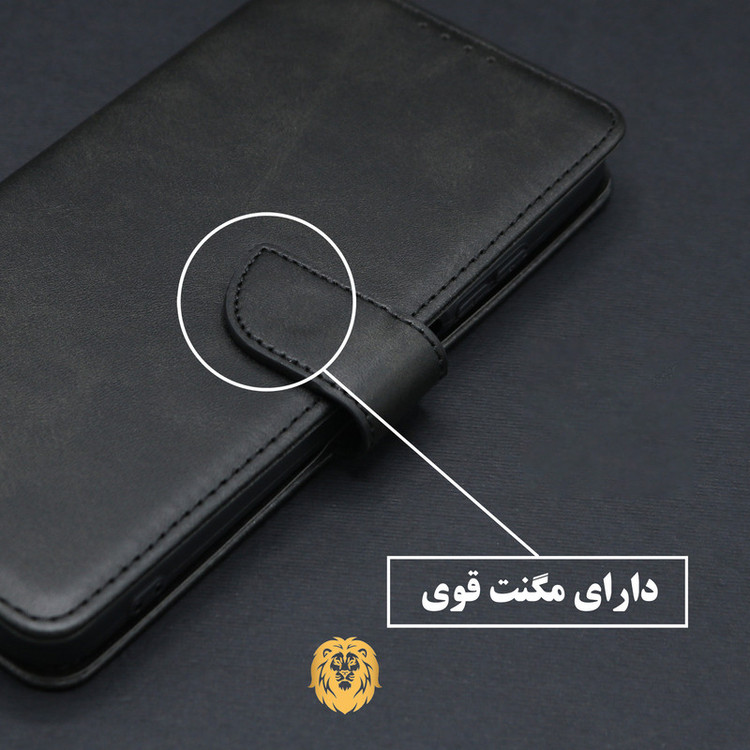 کیف کلاسوری لئون مدل Scusa Oro مناسب برای گوشی موبایل سامسونگ Galaxy M33 به همراه بند آویز