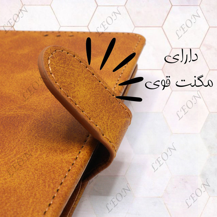 کیف کلاسوری لئون مدل Chanta Yo مناسب برای گوشی موبایل شیائومی Poco C55 به همراه بندآویز