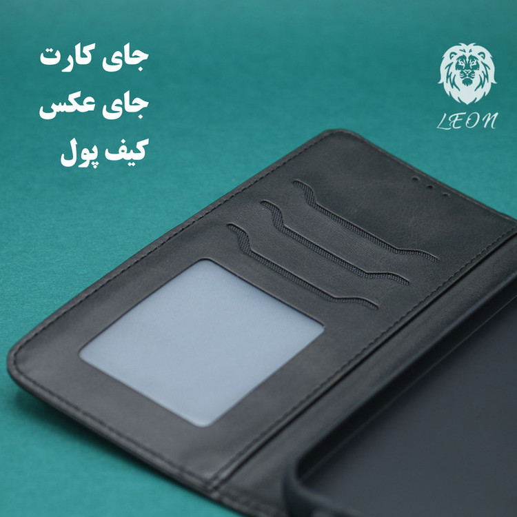کیف کلاسوری لئون مدل Mortand Oro مناسب برای گوشی موبایل شیائومی Poco X5 Pro 5G