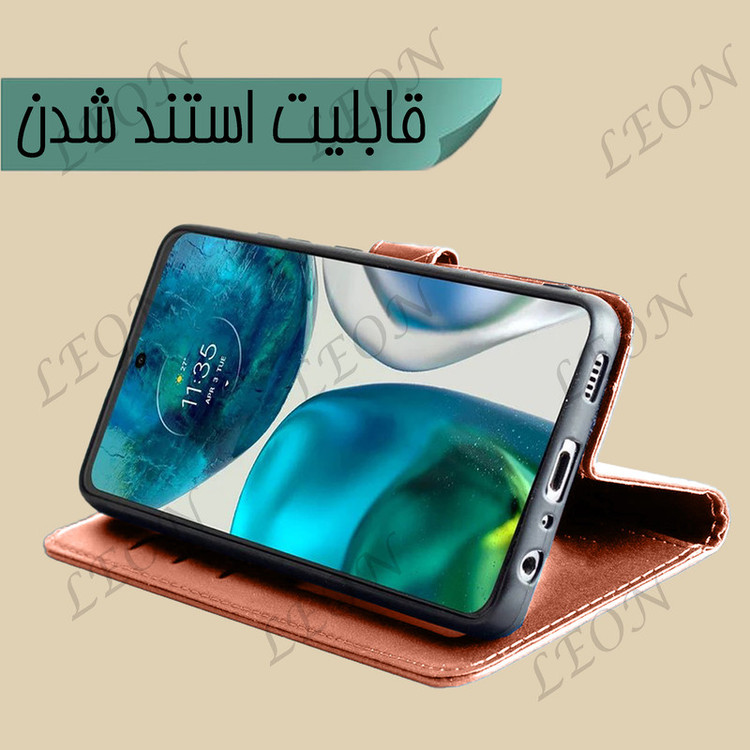 کیف کلاسوری لئون مدل Deri مناسب برای گوشی موبایل سامسونگ Galaxy A05s